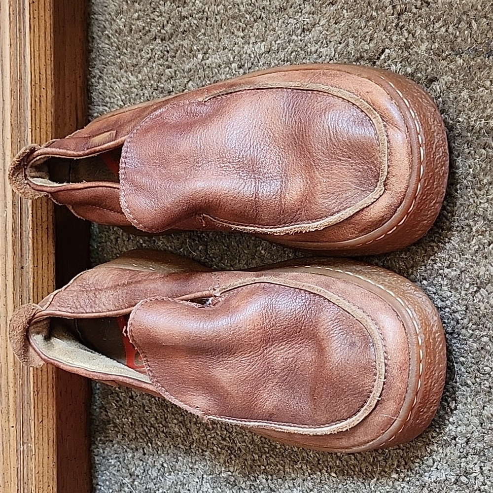 CAMPER Brown Leather Loafer slip on Brown 38